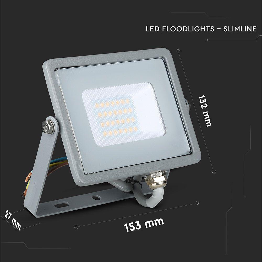 VT-20 20W SMD FLOODLIGHT SAMSUNG CHIP 4000K GREY BODY