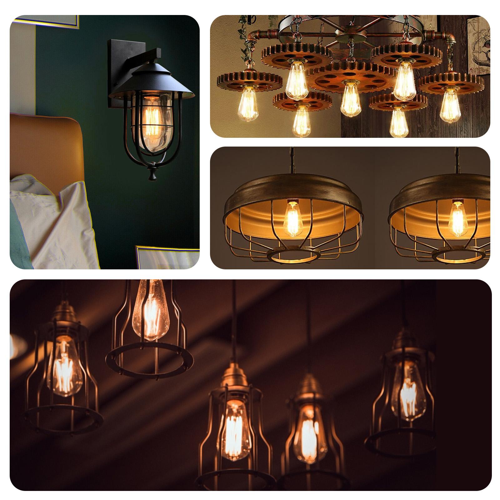 LED Filament Bulb (Amber) ST64 E27 8W