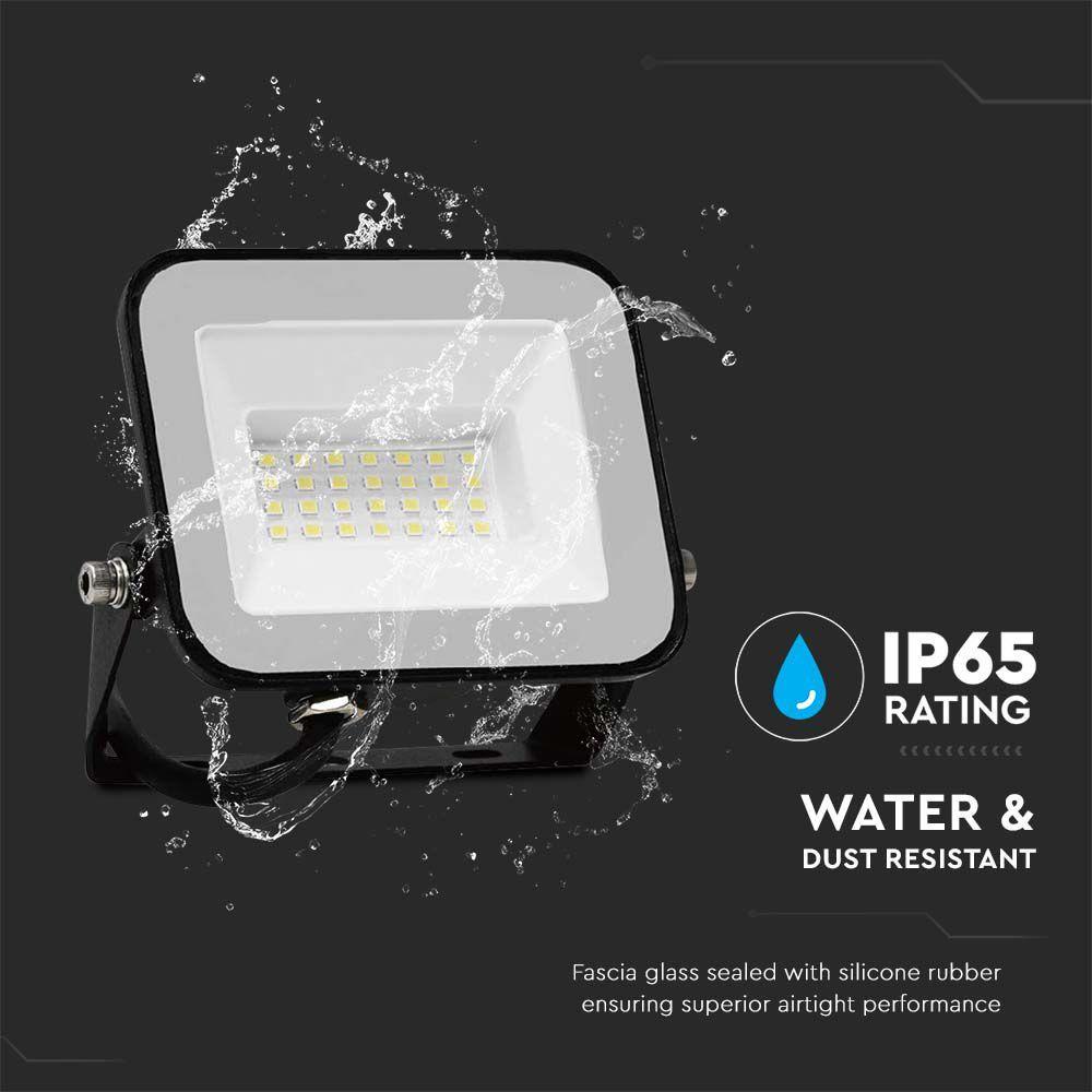 30W Naświetlacz LED SMD, Chip SAMSUNG, Barwa:3000K, Obudowa: Czarna, VTAC, SKU 10020