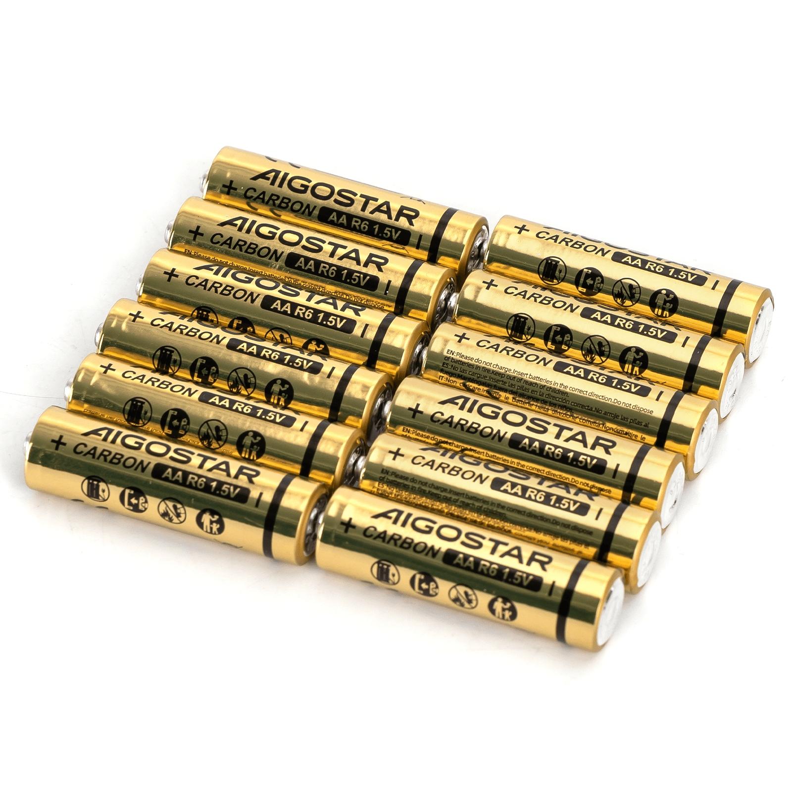 Carbon-zinc battery R6 AA-12S 1.5V 12pcs