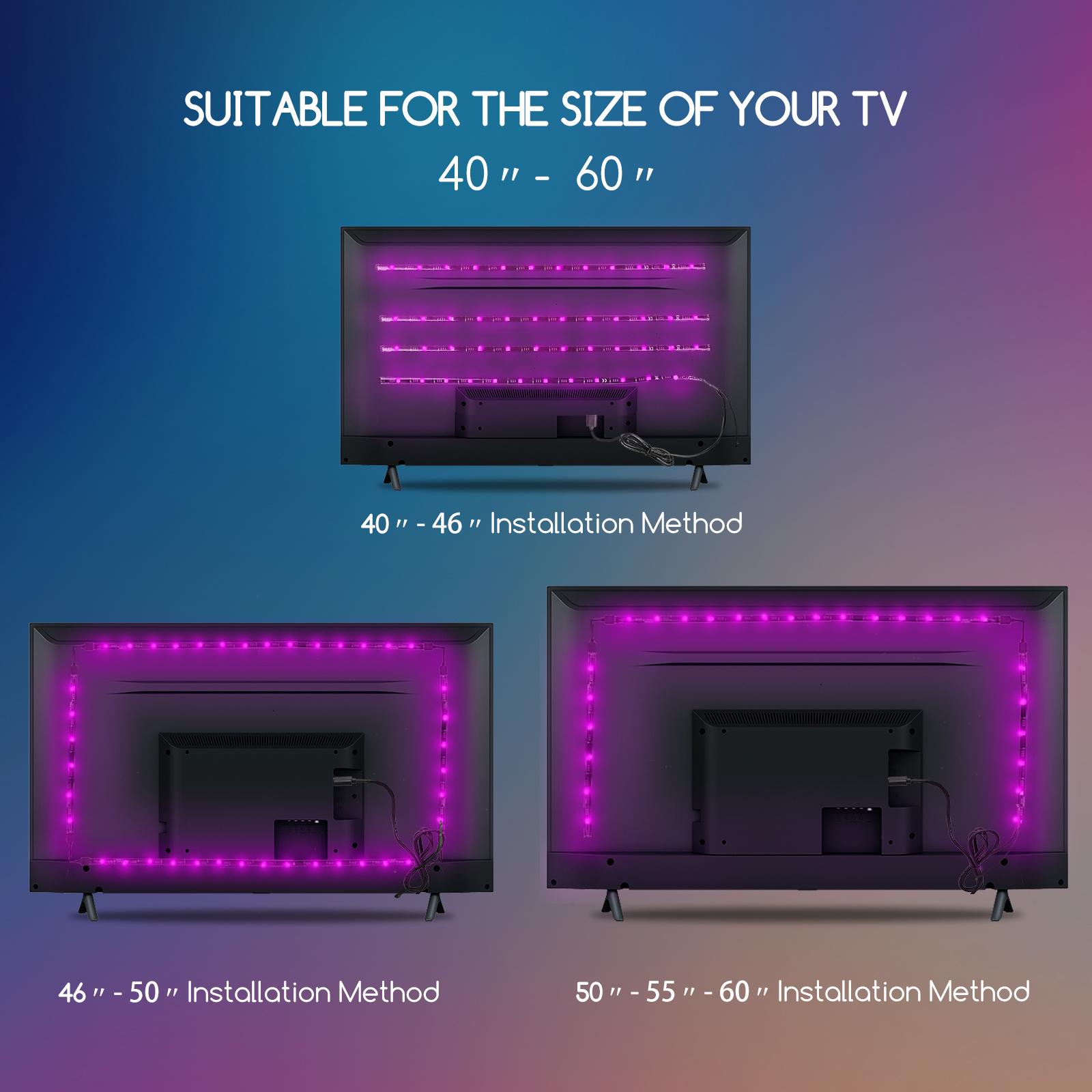 LED Low-voltage Strip Light for TV 4*0.5m RGB