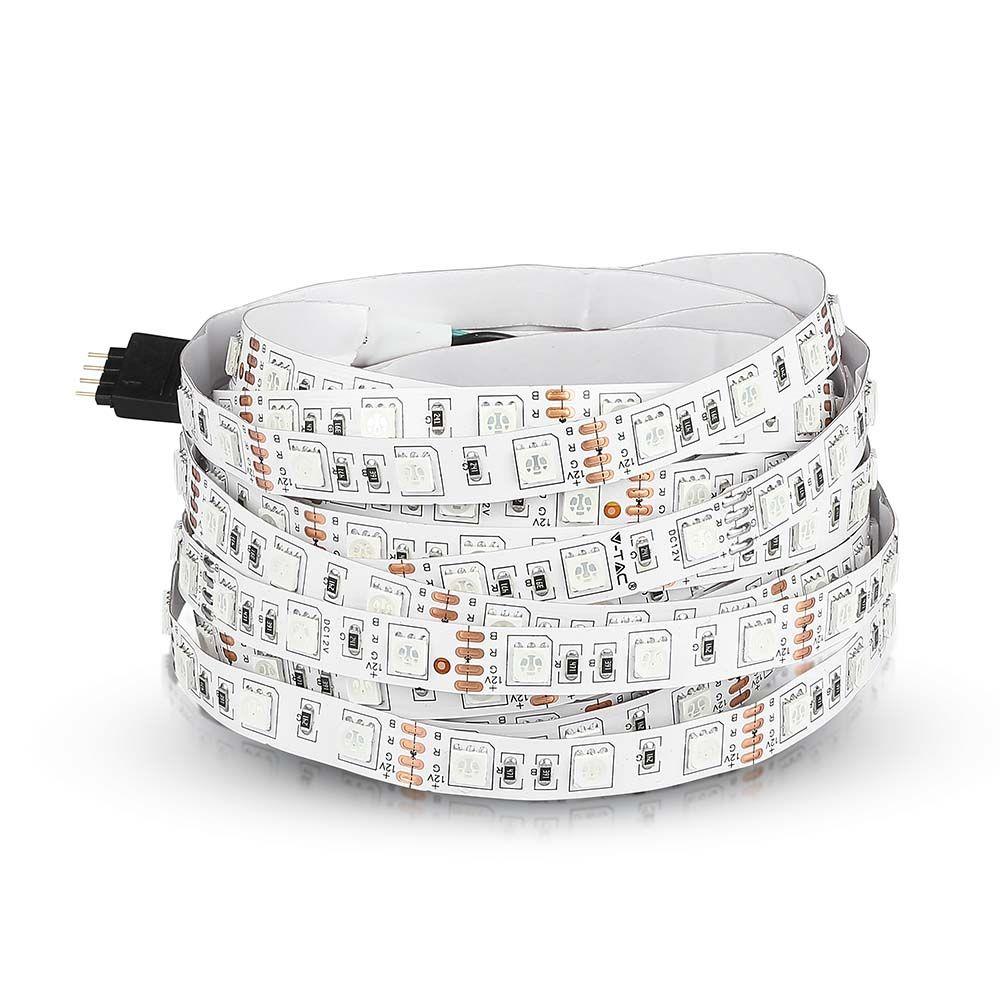 VT-5050 60 11W/M LED STRIP LIGHT RED IP20 (5M/ROLL)(PRICE PER M)