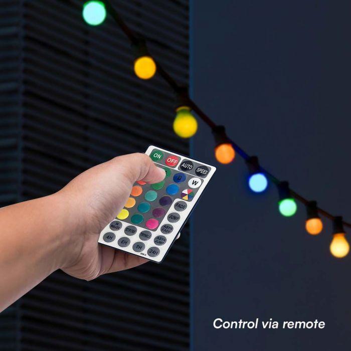 VT-713S 0.5W/BULB LED STRING LIGHT REMOTE EU PLUG RGB SET