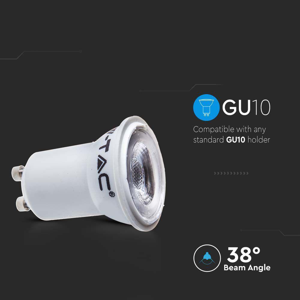 2W GU10 Żarówka LED mini MR11, Chip SAMSUNG, Barwa:6400K, Trzonek:GU10 , VTAC, SKU 21871