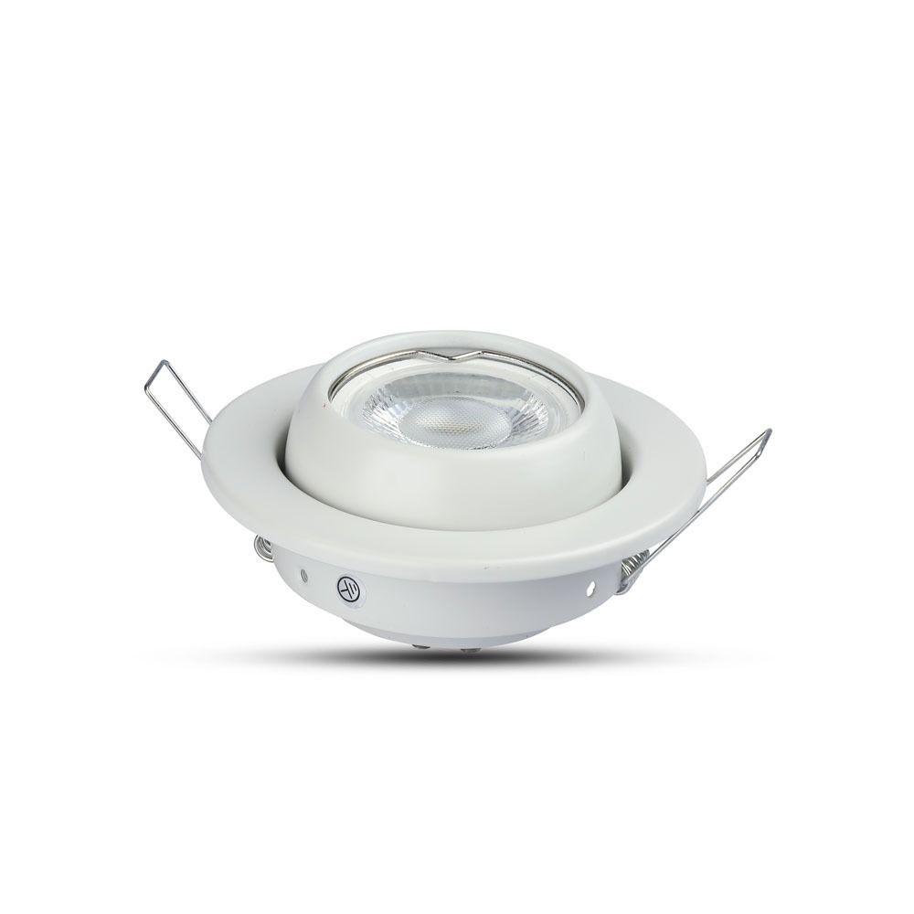 VT-780 GU10 FITTING CHANGING ANGLE ROUND WHITE