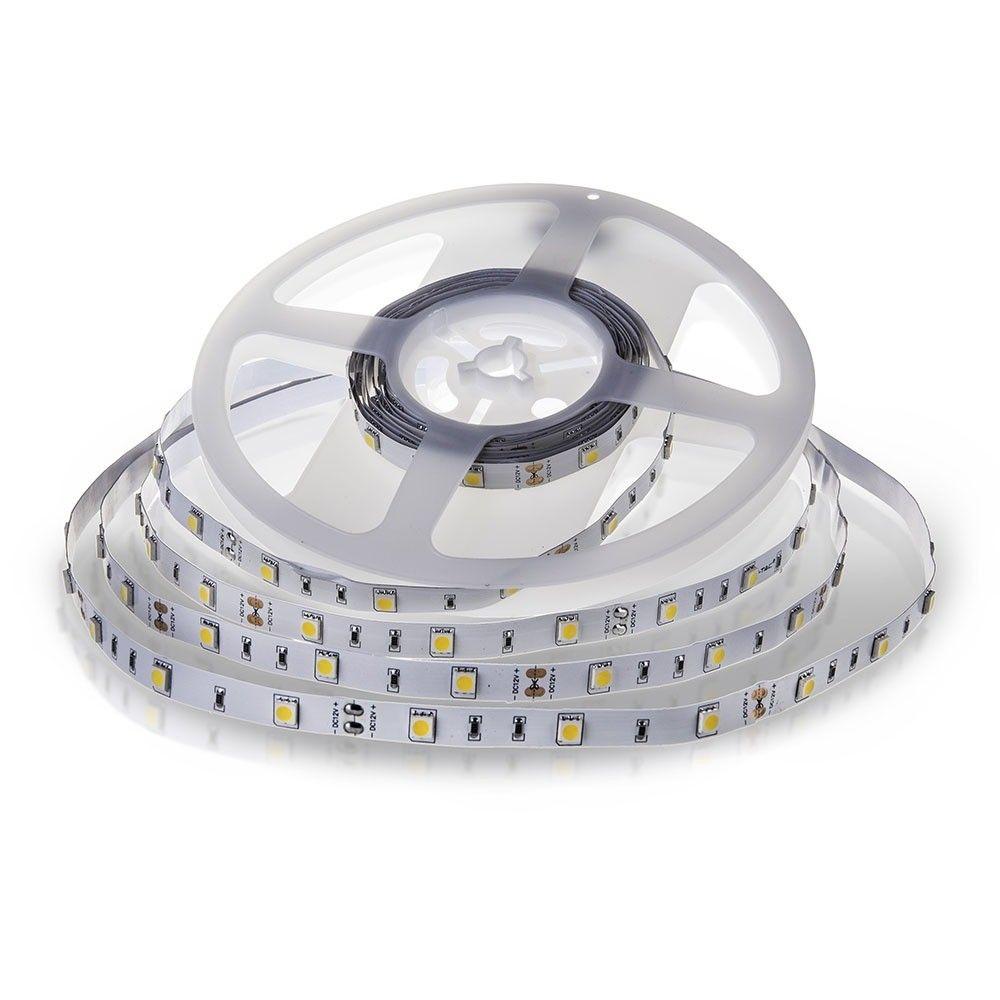 4.8W Taśma LED, Barwa:3000K, IP20, Rolka:5m, VTAC, SKU 2135