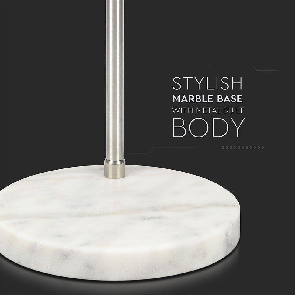 VT-7451 LED FLOOR LAMP WITH MARBLE BASE E27-IVORY