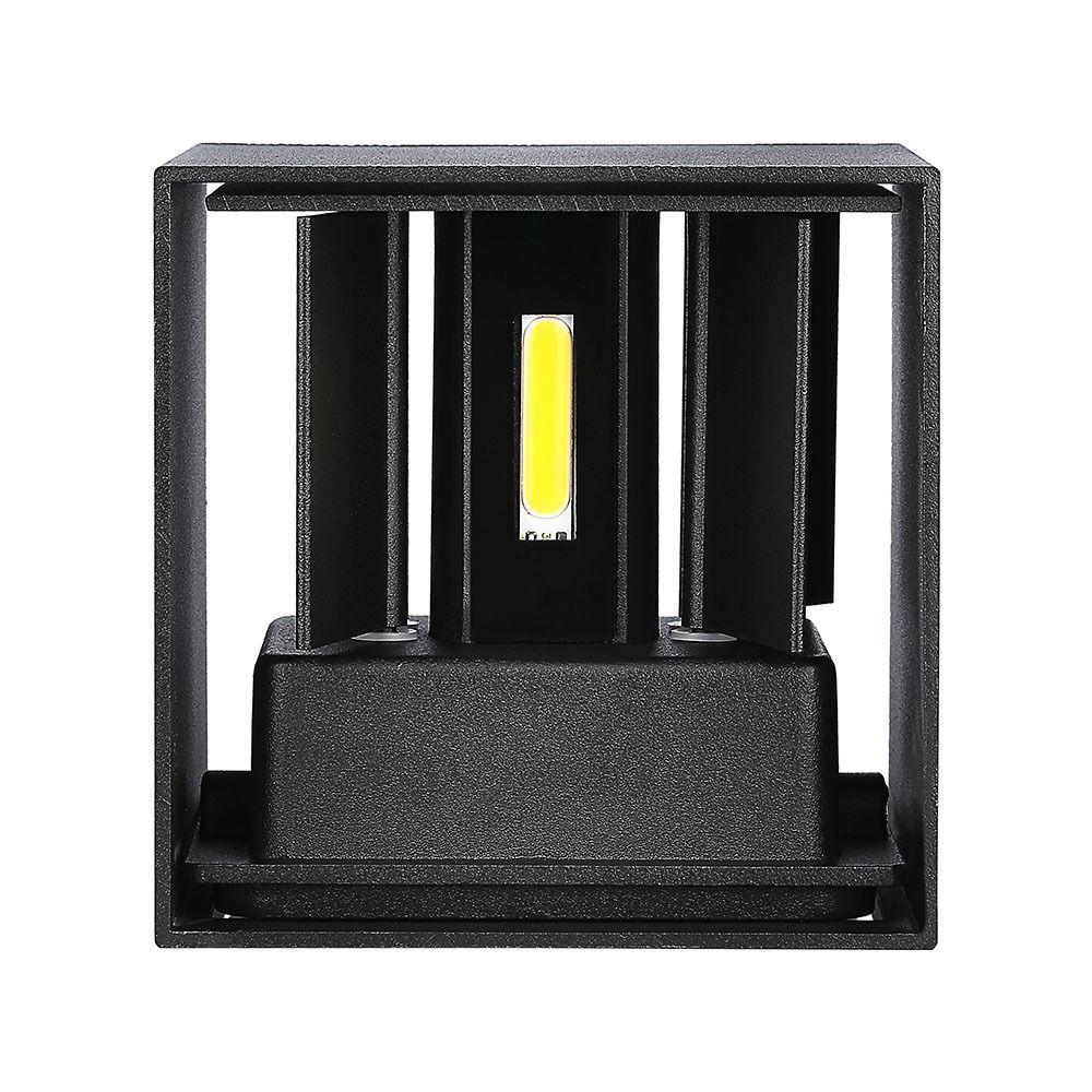 VT-759 6W LED UP-DOWN WALL LIGHT WITH BRIDGELUX CHIP 3000k BLACK-SQUARE