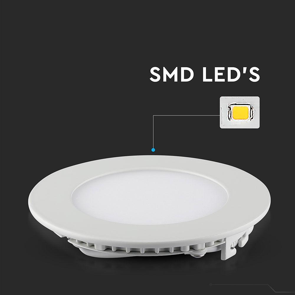 22W Panel LED , Barwa:6400K, Okrągła, VTAC, SKU 6424