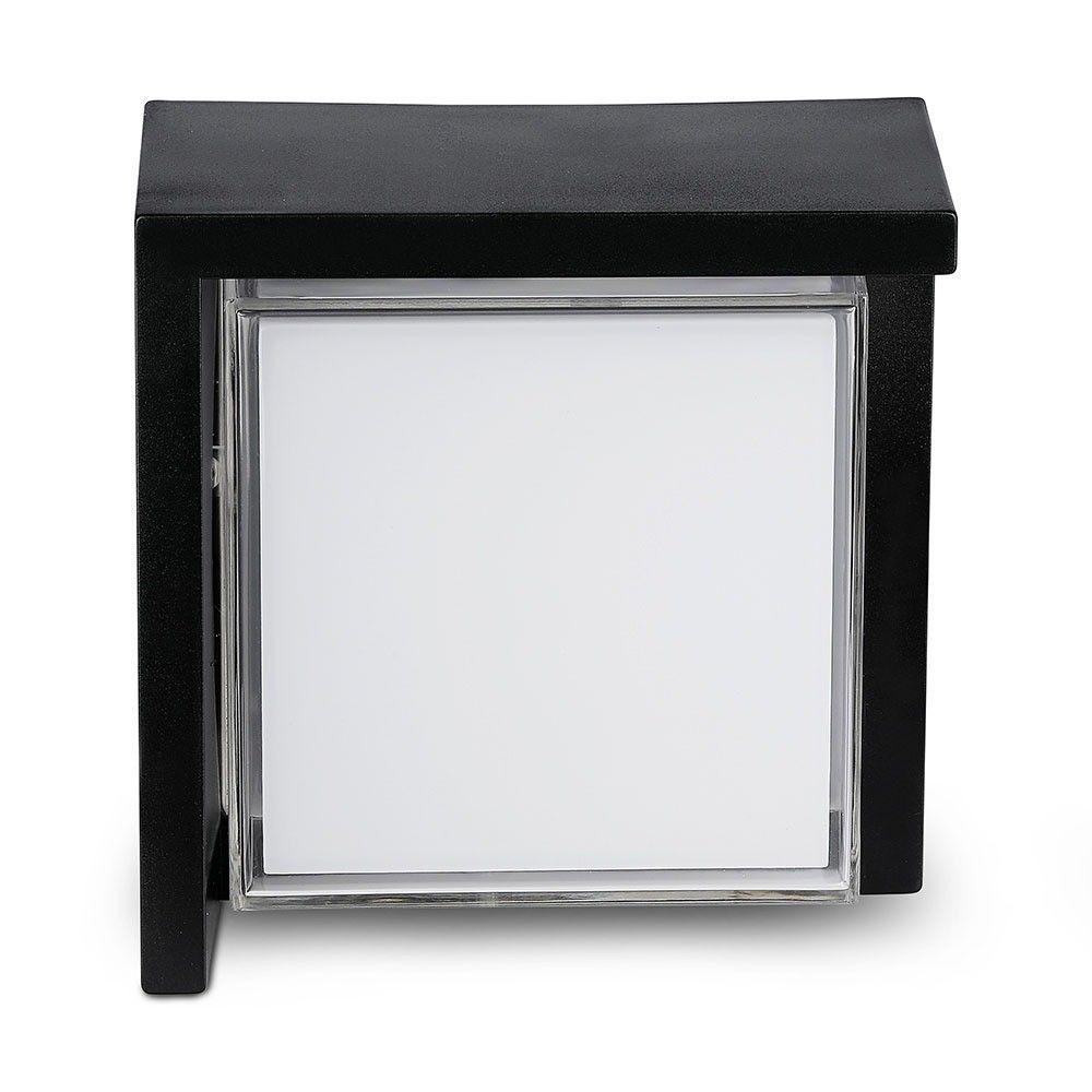 VT-827 12W LED WALL LIGHT 3000K,BLACK -SQUARE