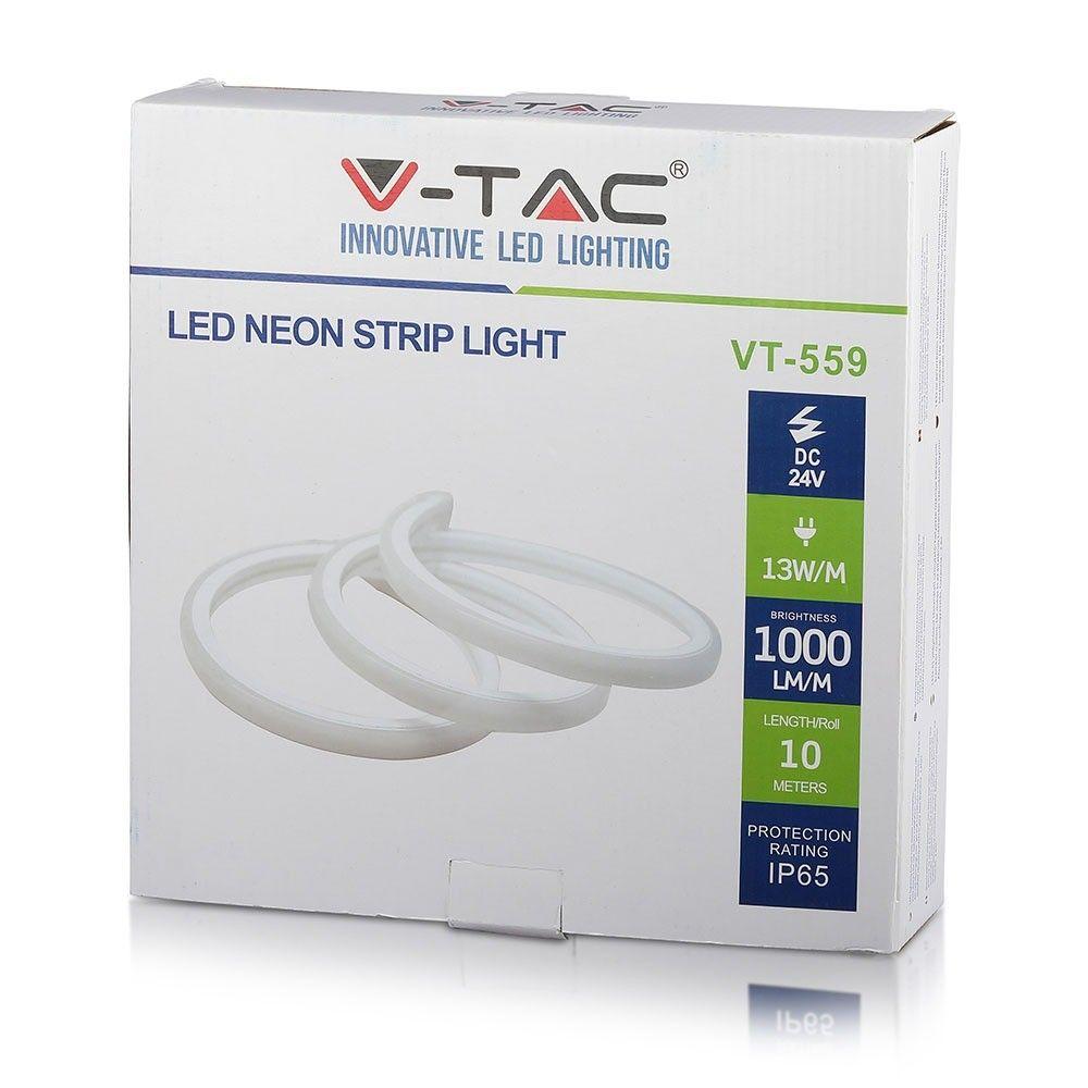 VT-559 13W/M BACKLITE SILICON NEON FLEX 3000K,24V (10M/ROLL)(PRICE PER M)