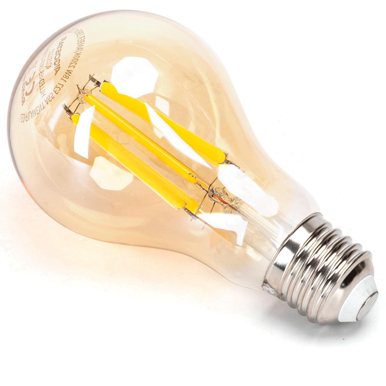 LED Filament Bulb (Amber) A65 E27 18W