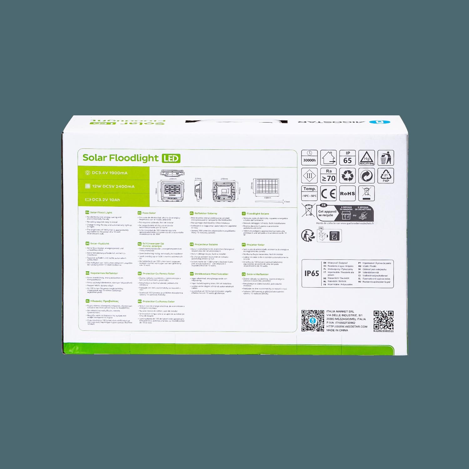 Solar flood light 100W IP65