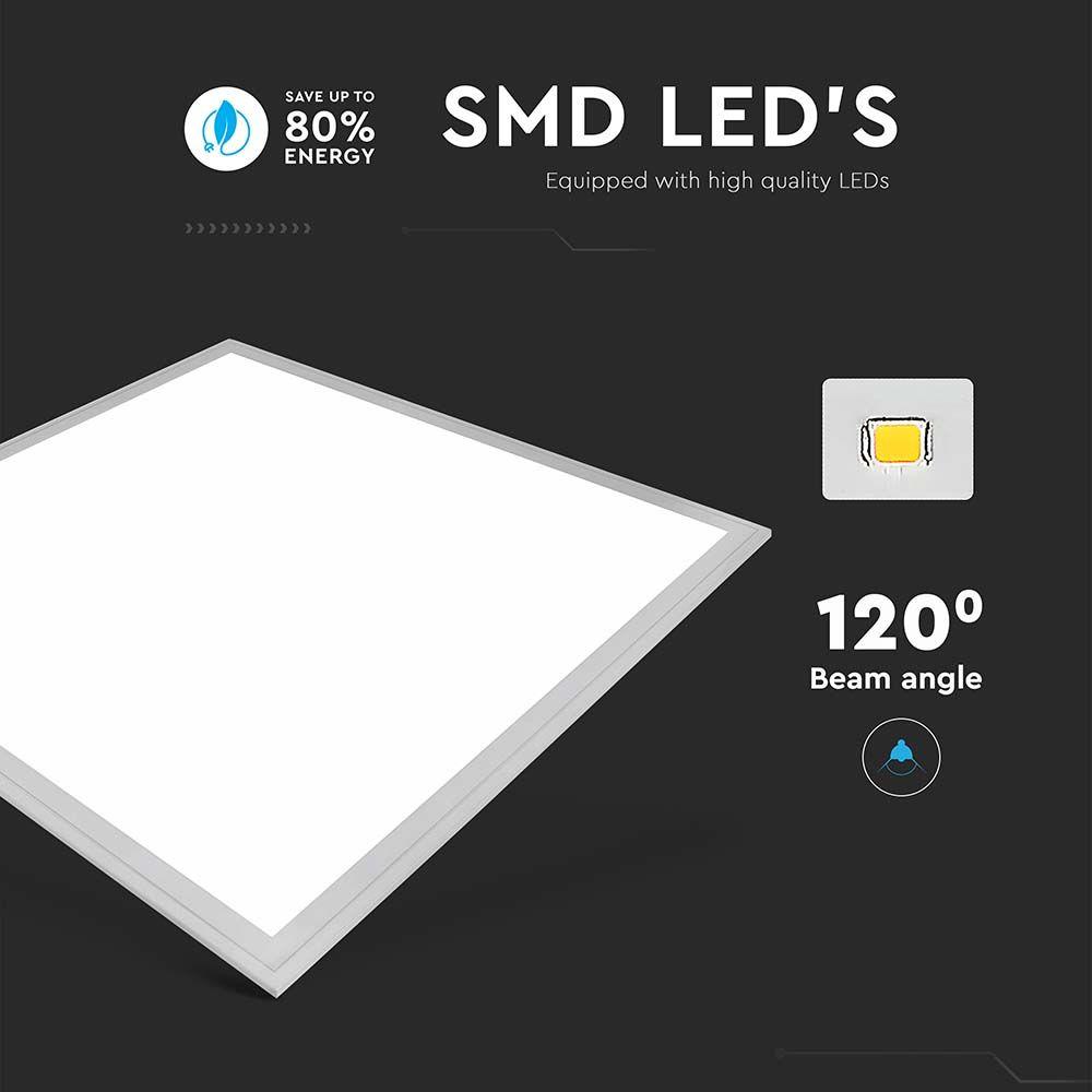 VT-6060 40W LED PANEL 600x600mm 4500K SQUARE 6PCS/PACK