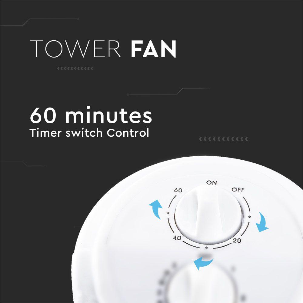 VT-4538 45W TOWER FAN WITH OSCILLATION & TIMER FUNCTION(31INCH)