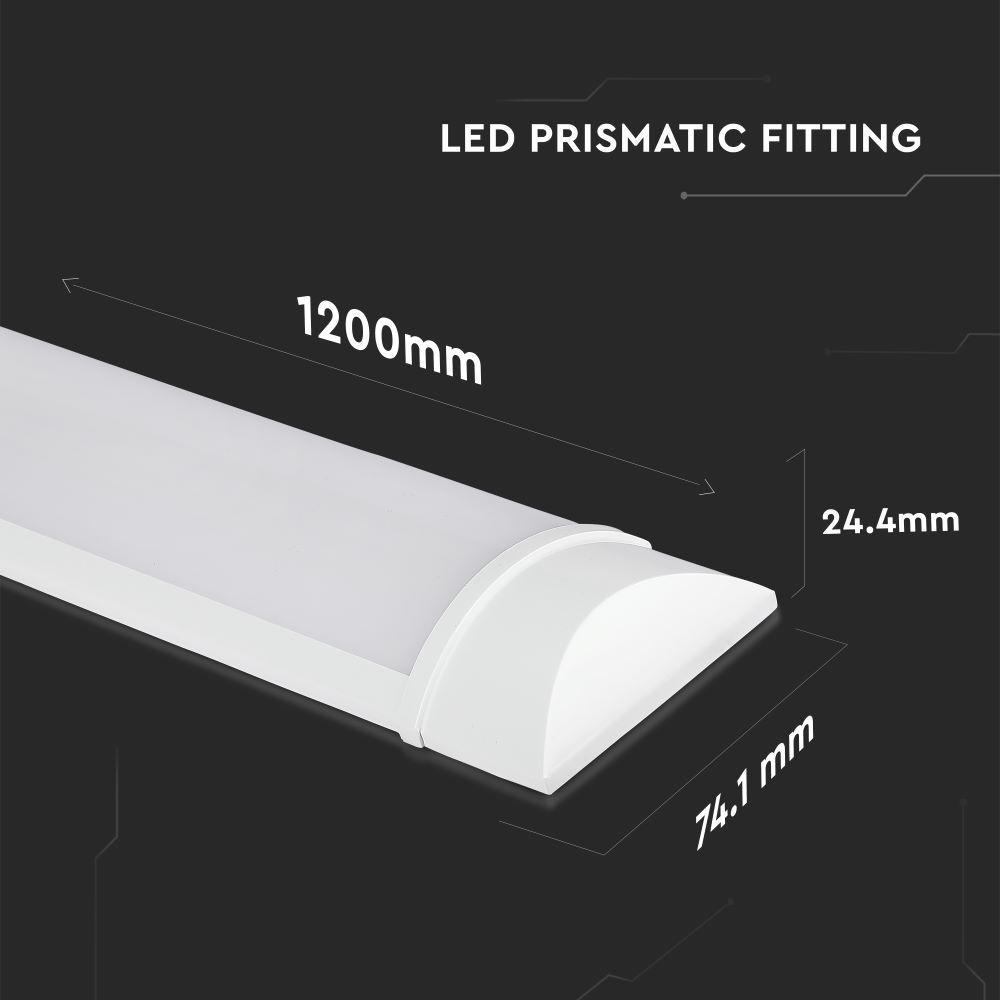 30W Belka oświetleniowa LED 120cm, Barwa:3000K, Skuteczność 160lm/W , 5 Lat gwarancji , VTAC, SKU 6490