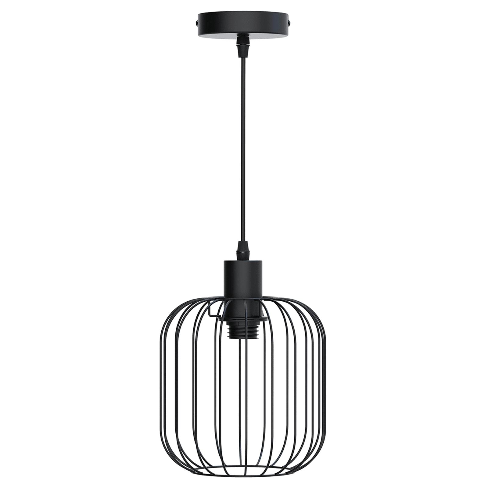 Pendant light with iron frame ( Steel )