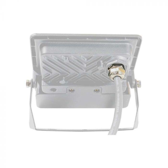 VT-118S-1 10W PIR SENSOR FLOODLIGHT SAMSUNG CHIP & 1M CABLE 6500K WHITE BODY