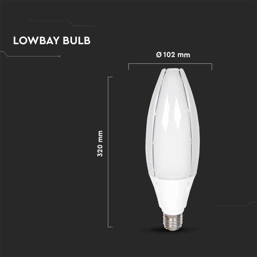 60W Uliczna Żarówka LED, Chip SAMSUNG, Barwa:4000K, Trzonek:E40, VTAC, SKU 21187