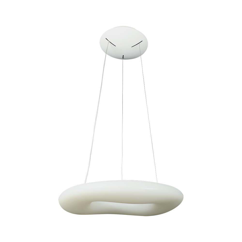 38W Lampa Wisząca, Okrągła, Ściemniana, Biały, VTAC, SKU 213959