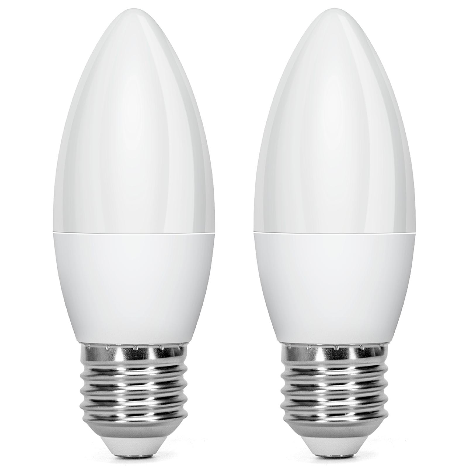 LED E27 9W C37 2pcs