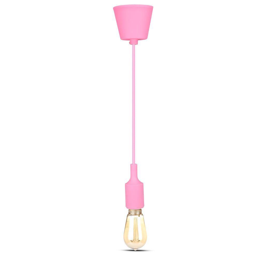 VT-7228 E27 SILICONE PENDANT HOLDER-PINK