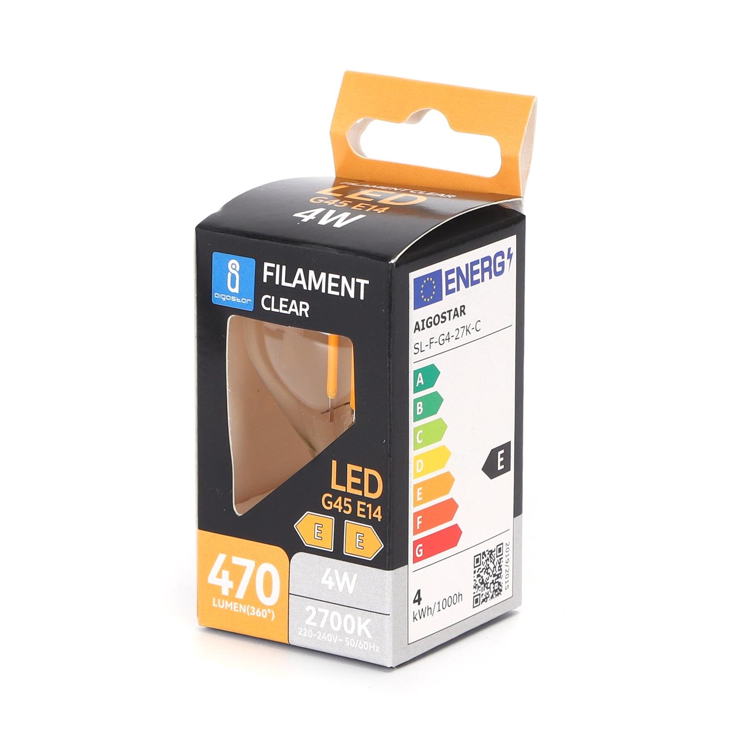 LED filament lamp G45