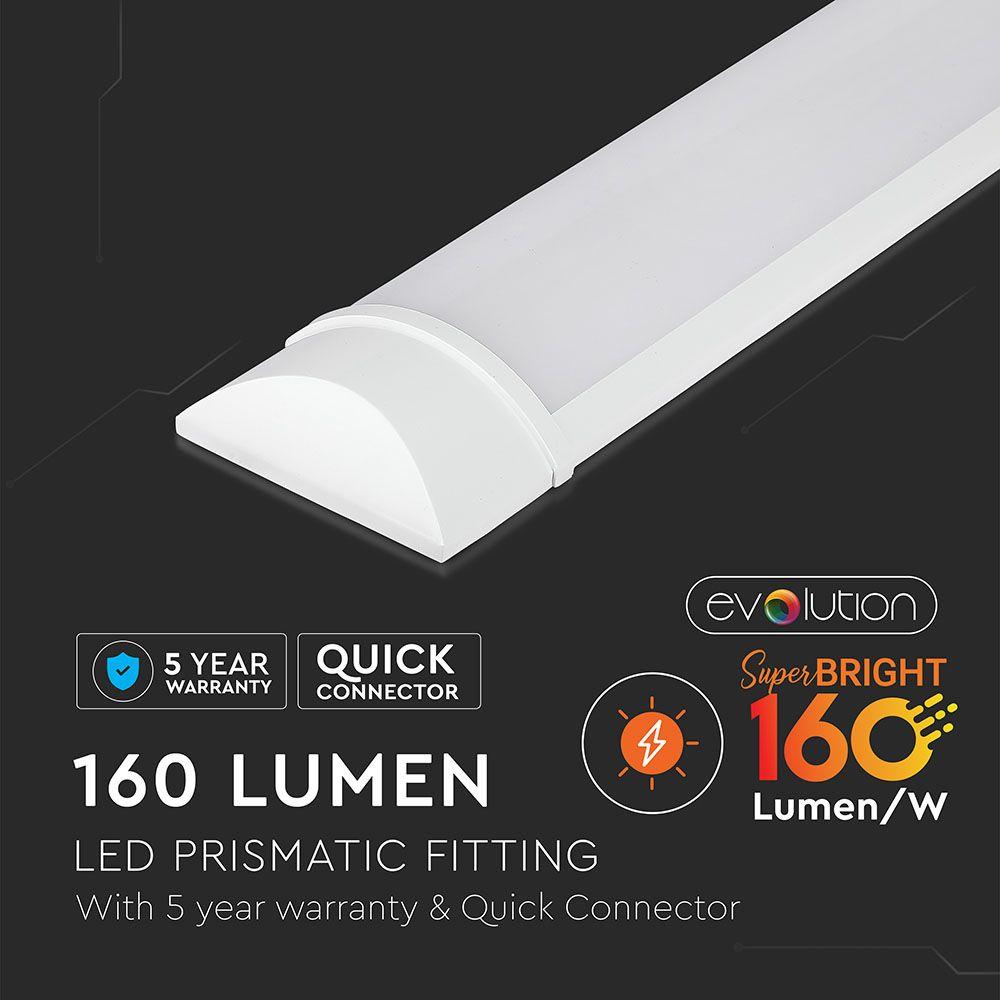 38W Belka oświetleniowa LED 150cm, Barwa:6400K, Skuteczność 160lm/W , 5 Lat gwarancji , VTAC, SKU 6495