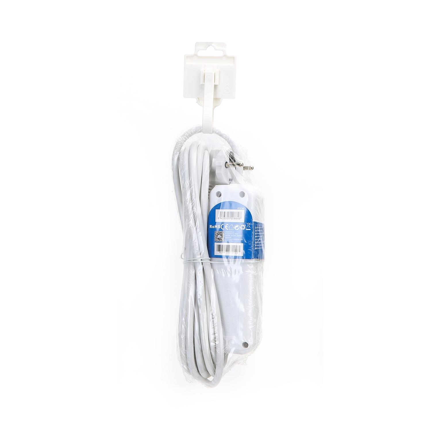 Power strips 3-way 5m H05VV-F 3G1.0m㎡ White