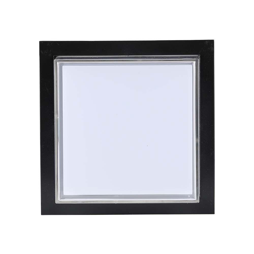 VT-828 12W LED WALL LIGHT 3000K BLACK SQUARE