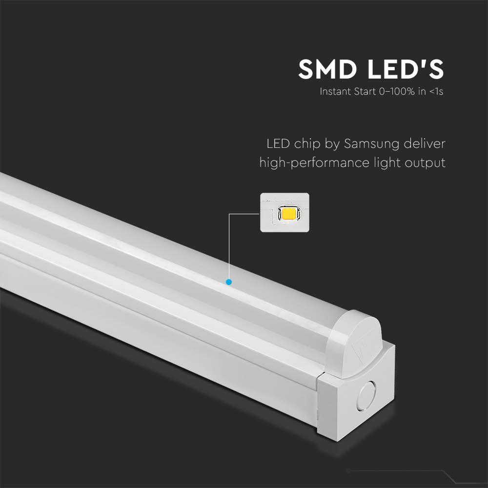 VT-8-64-N 60W LED BATTEN FITTING 180CM SAMSUNG CHIP 4000K 7200LM