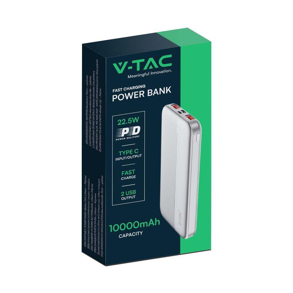 VT-10000 10000mAh FAST CHARGER POWER BANK WHITE