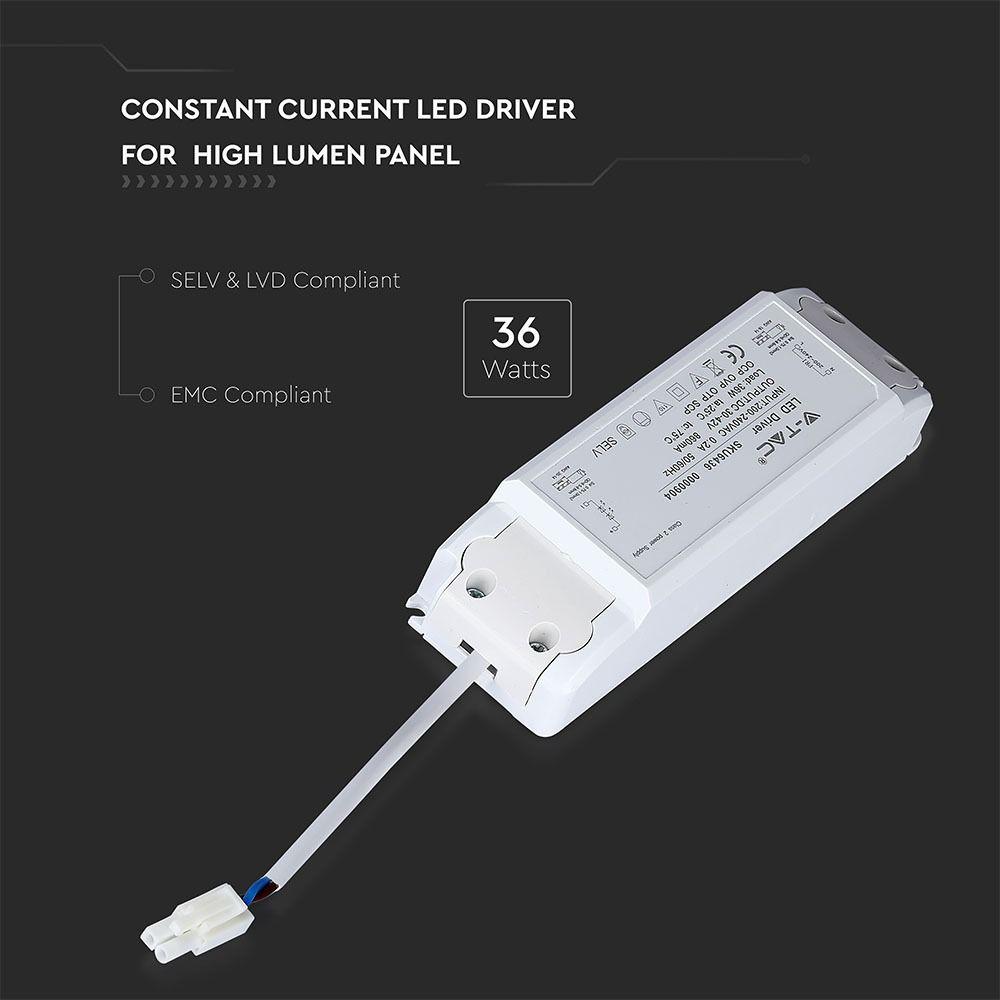 36W NON DIMMABLE DRIVER FOR HIGH LUMEN PANEL