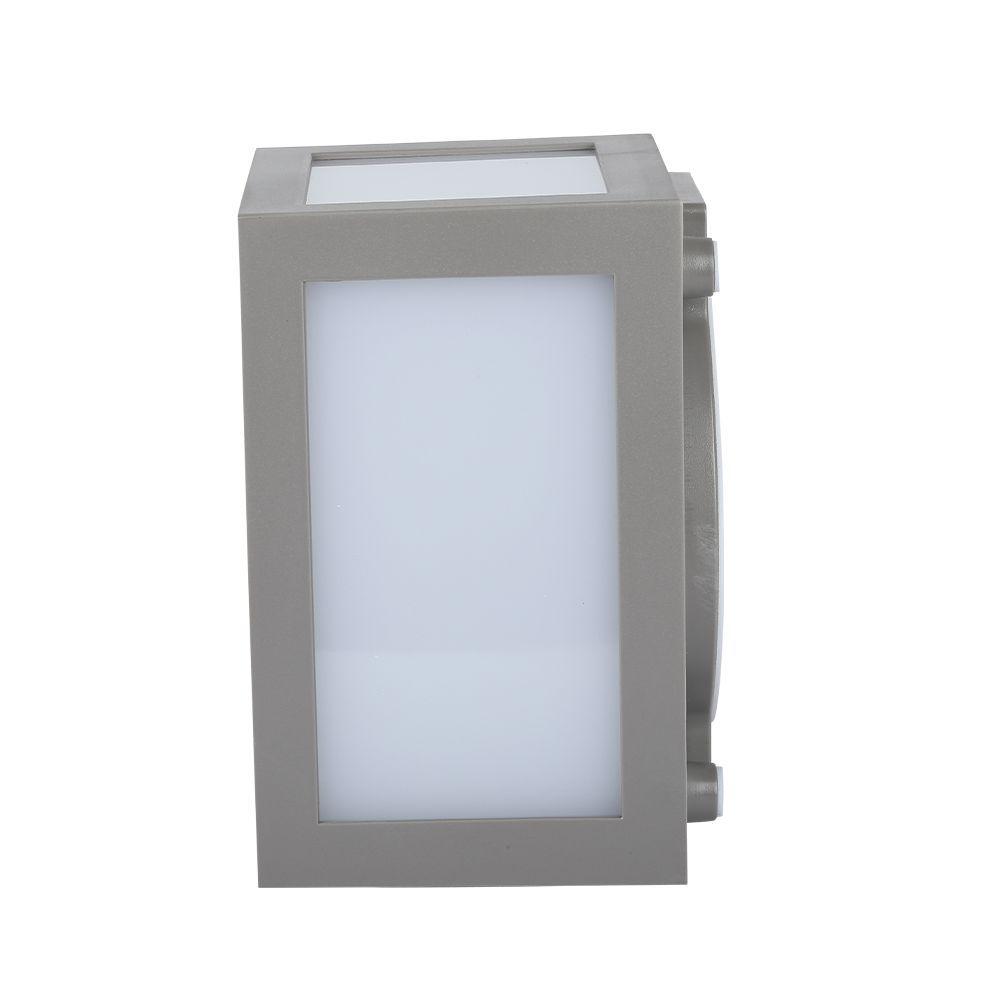 12W Lampa ścienna LED, Barwa:3000K, Obudowa: Szara, VTAC, SKU 218337