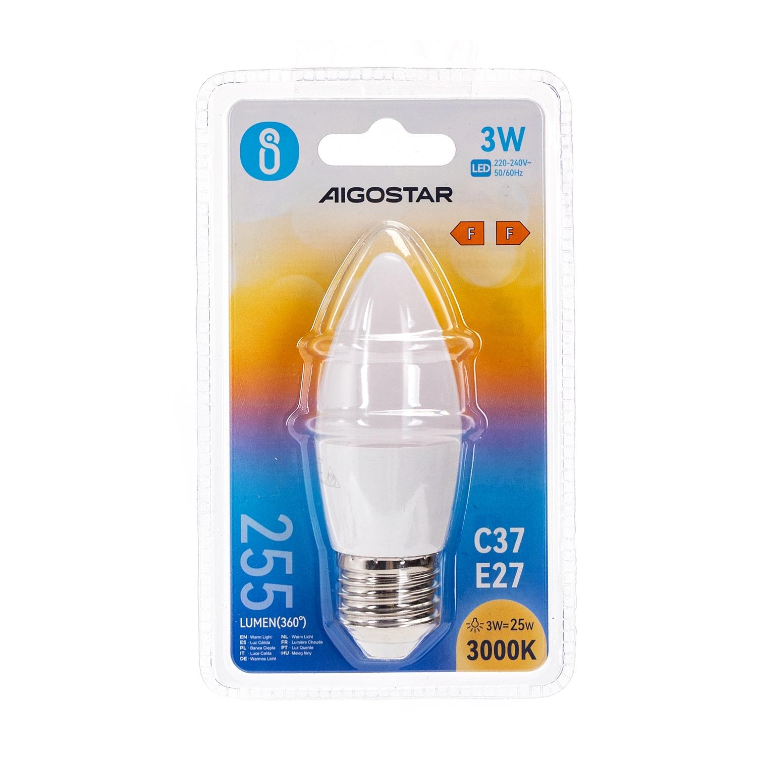 LED C37 E27 3W