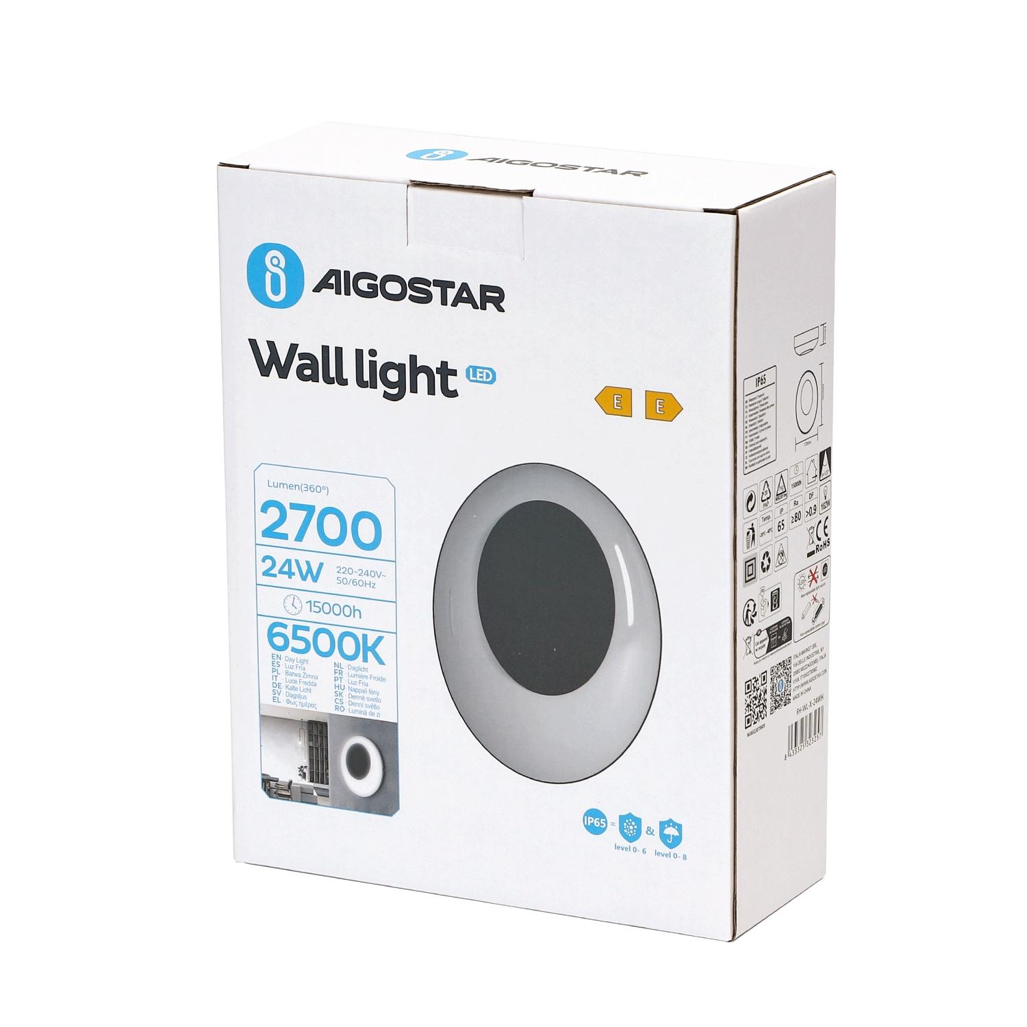 Moisture-proof Wall Light 24W 6500K