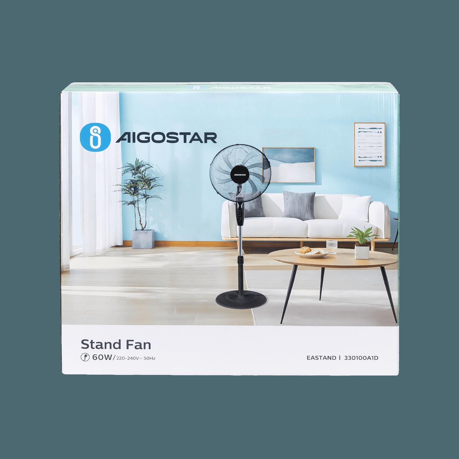 10-blade mechanical stand fan