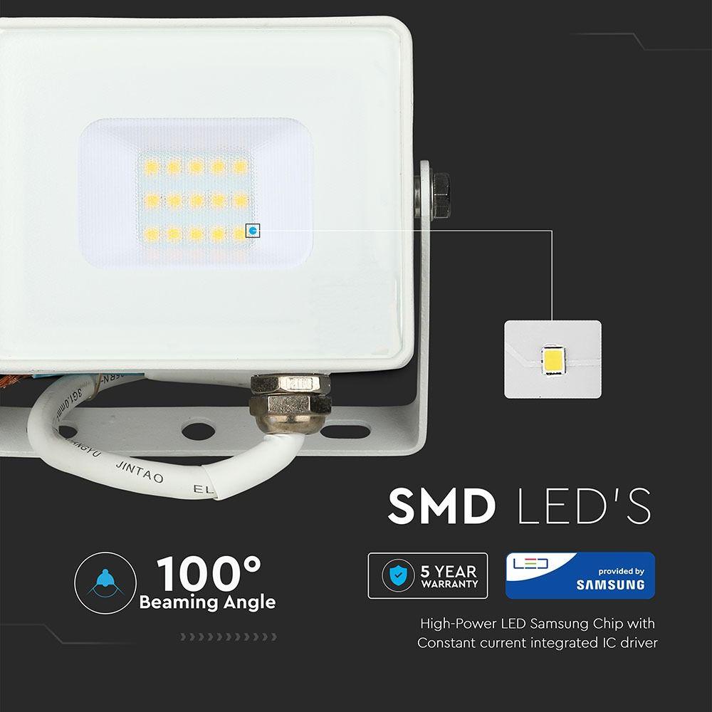 VT-10 10W SMD FLOODLIGHT SAMSUNG CHIP 4000K WHITE BODY