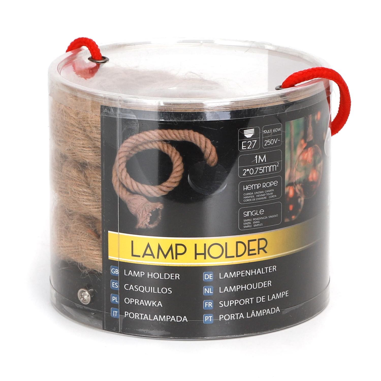 Lamp holder ( Hemp rope )