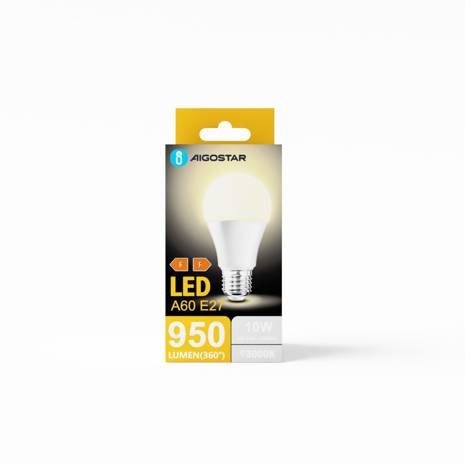 LED A60 E27 10W 3000k (10W,E27,3000K)