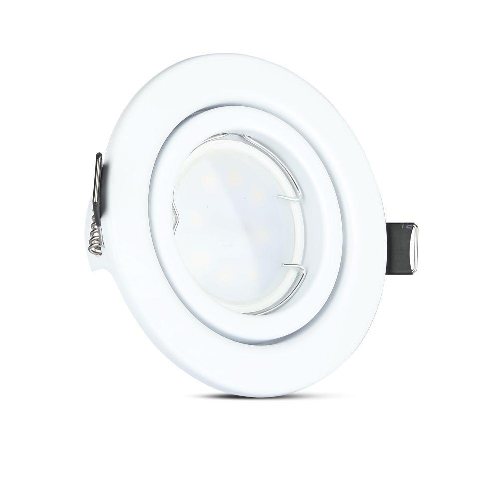 VT-3333 5W GU10 SPOT LIGHT WITH FITTING-WHITE BODY 6400K 3PCS/PACK