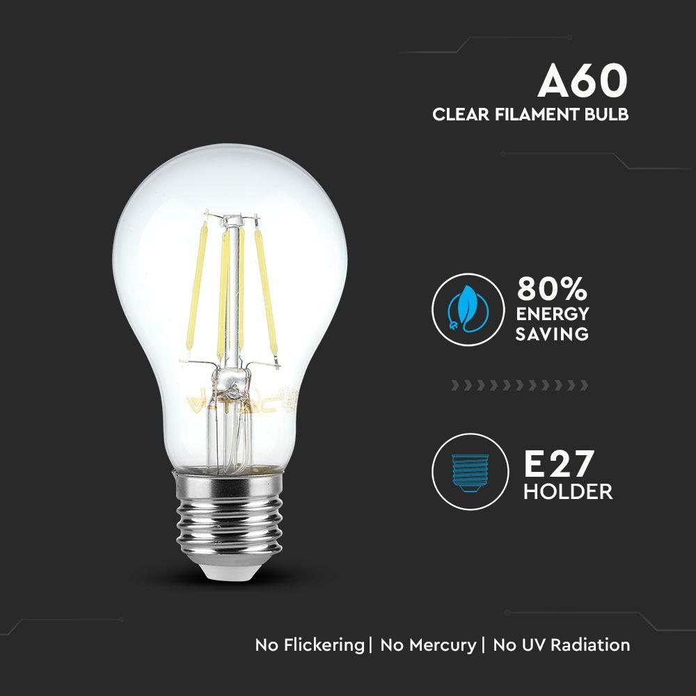 VT-1885 4W A60 BULB 4000K E27