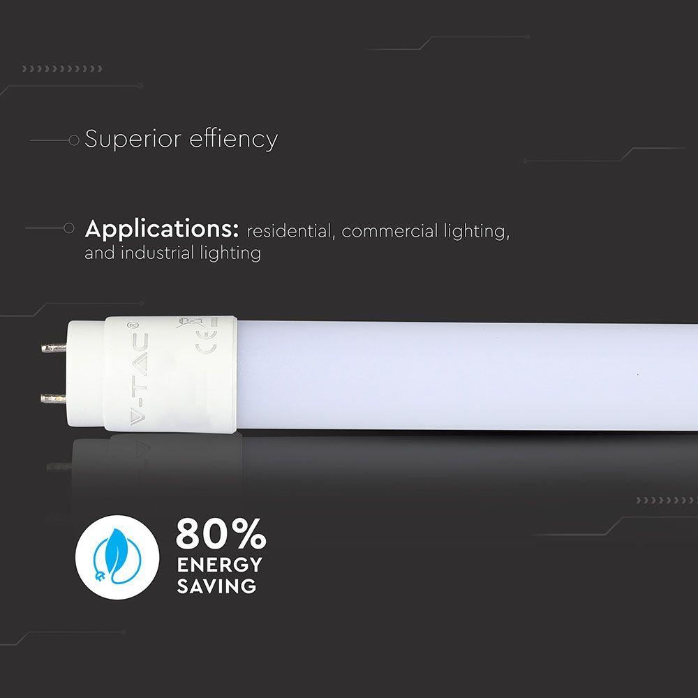 VT-1607 7W T8 LED PLASTIC TUBE NON-ROTATABLE-60CM 3000K G13(150LM/WATT)