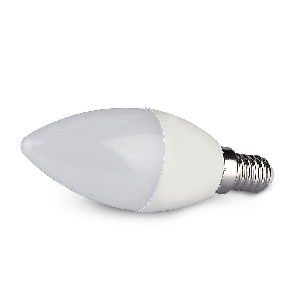 VT-5114 5W CANDLE BULB COMPATIBLE WITH ALEXA & GOOGLE HOME RGB+WW-CW E14