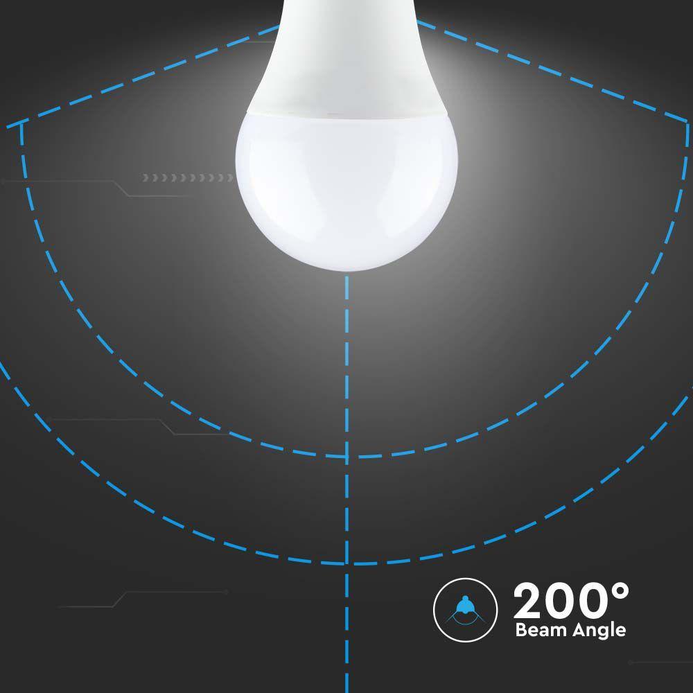 VT-229 8.5W A58 PLASTIC BULB SAMSUNG CHIP 6500K B22