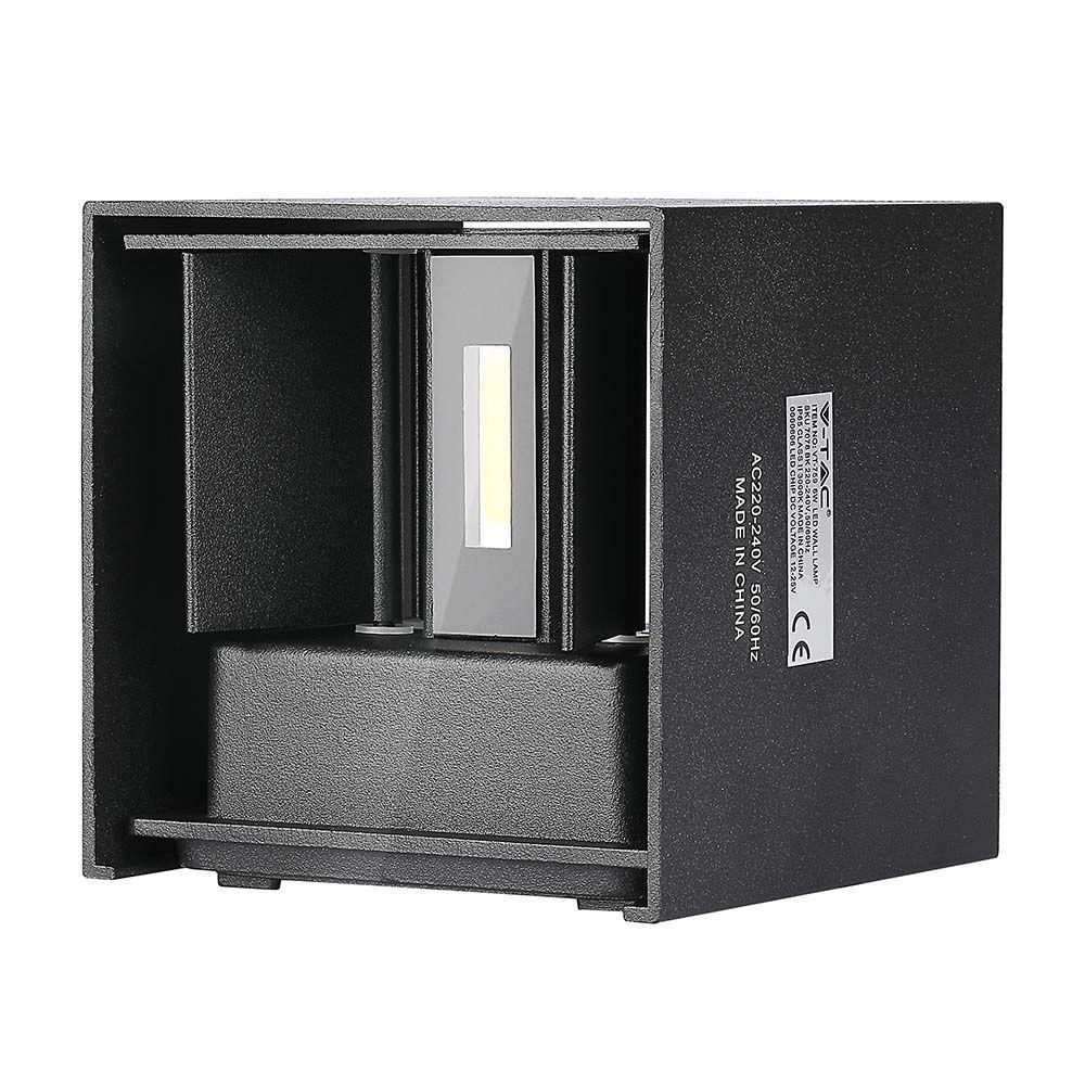 VT-759 5W WALL LAMP BRIDGELUX CHIP 4000K BLACK SQUARE