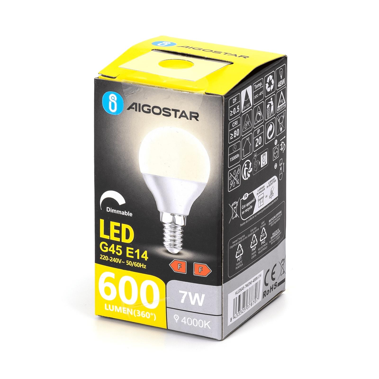 Ściemnialna żarówka LED G45 E14 7W 4000K