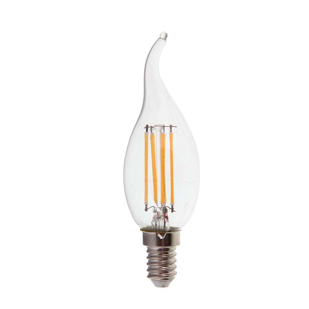 VT-1997 4W LED CANDLE FLAME FILAMENT BULB 4000K E14