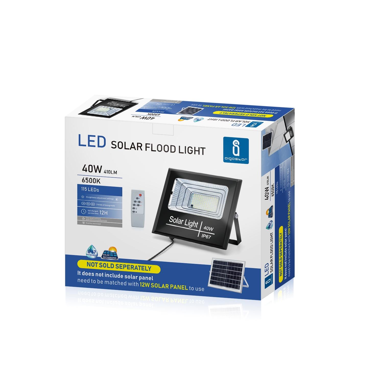 Solar flood light 40W IP67