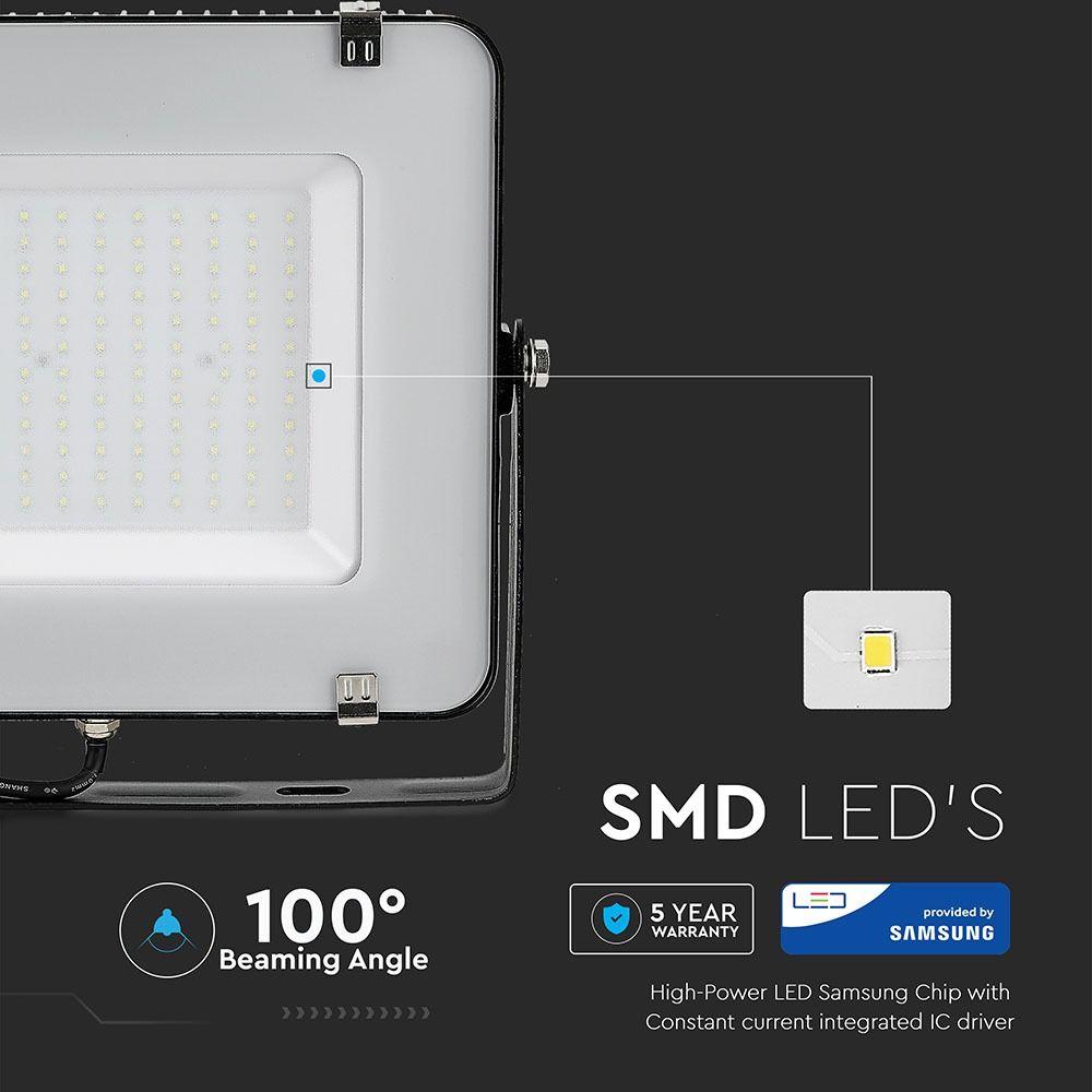 VT-150 150W SMD FLOODLIGHT SAMSUNG CHIP 3000K BLACK BODY